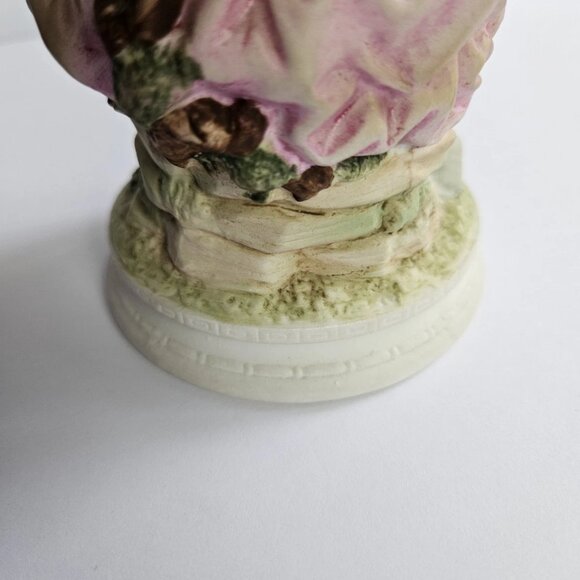 Andrea by Sadek Porcelain Figurine Lady with Bird and Mandolin – 6.5” Victorian - Picture 7 of 12